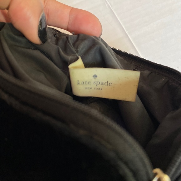 Kate Spade Black Velvet Clutch Makeup Bag - Picture 6 of 6